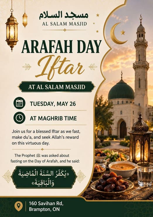 Arafah Day Iftar
